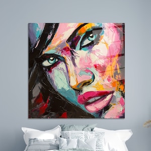 Glass Wall Art, Wall Decor, Tempered Glass, Modern Glass Printing, Portrait Tempered Glass, Abstract Tempered Glass,