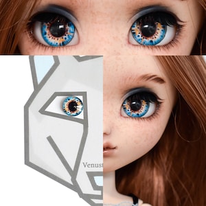 Eyechips bleu orange Paon Pullip image 1