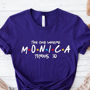 Friends Birthday Shirt: Personalized &#39;The One Where&#39; Milestone Tee