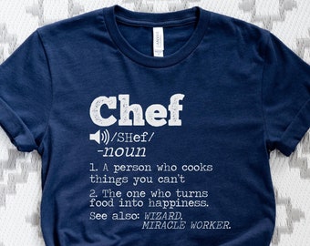 Funny Chef Definition T-Shirt - Culinary Gift