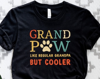 Camiseta Grand Paw: Divertida camiseta de abuelo canino