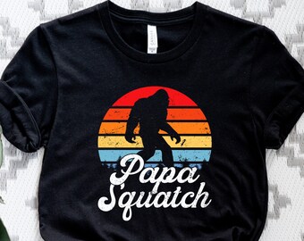 Papa Squatch T-Shirt, Father's Day Bigfoot Dad Tee