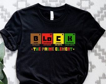 Black Father T-Shirt: The Prime Element Dad Gift