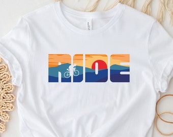 Ride the Bike Shirt: Unisex Cycling Gift Tee