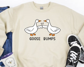 Goose Bump Sweatshirt, Funny Couple Sweater