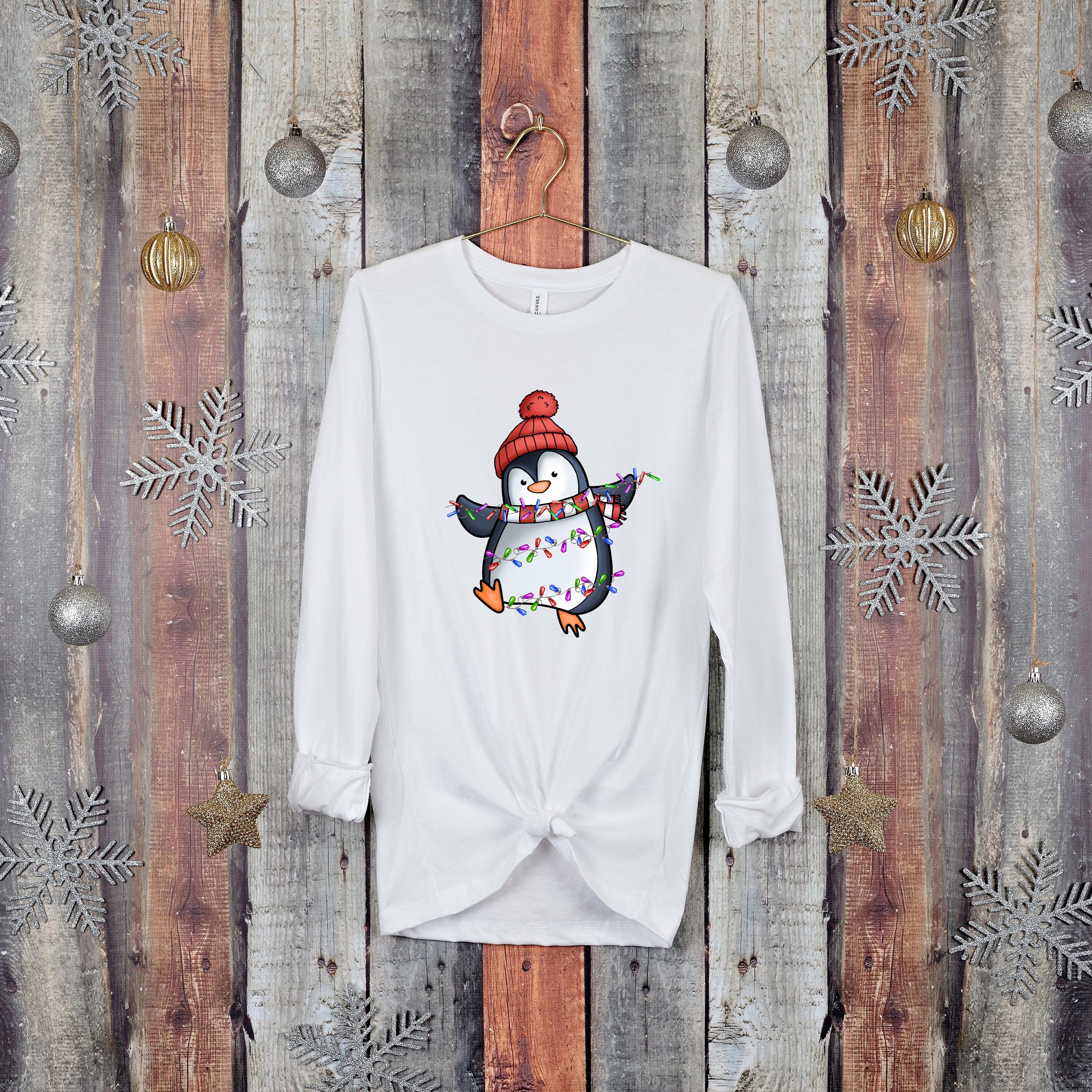 Discover Penguin Light Long Sleeve Shirt, Animal Long Sleeve