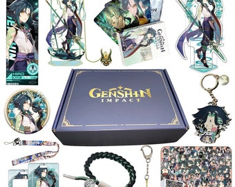 Genshin Impact All Character Gift Box | Genshin Gift | Present Box Anime | Gift Box Kawaii