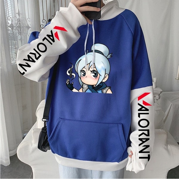 Valorant Jett kawaii Print Hoodies | Unisex Sweater Men and Women Gaming Casual