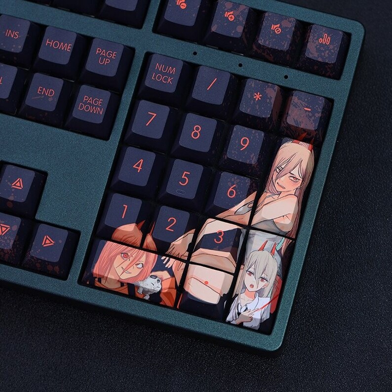 Chainsaw Man 108 Keys DYESUB Keycap Set Cherry Profile MX Etsy India