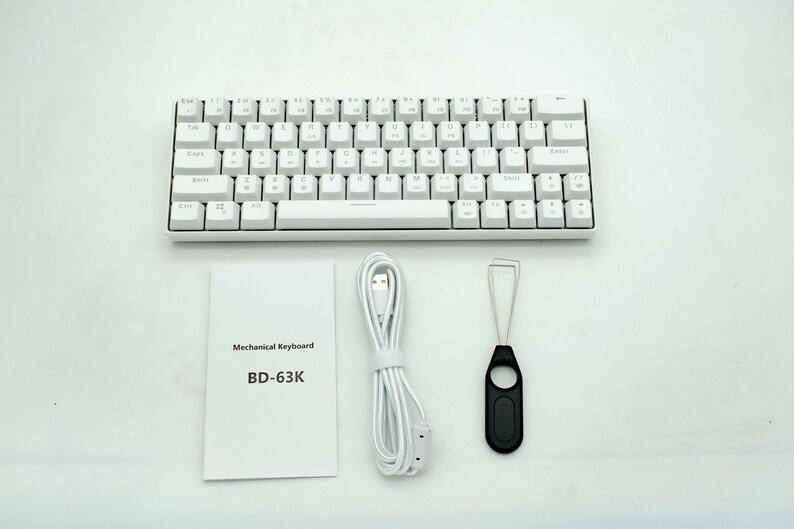 Full 63 Key Wireless Keyboard Wired and Wireless Duo Mode Etsy