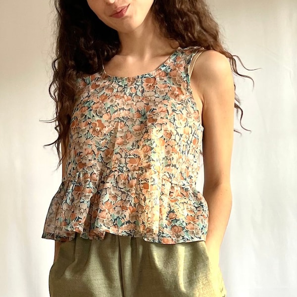 Floral Crop Top - Etsy