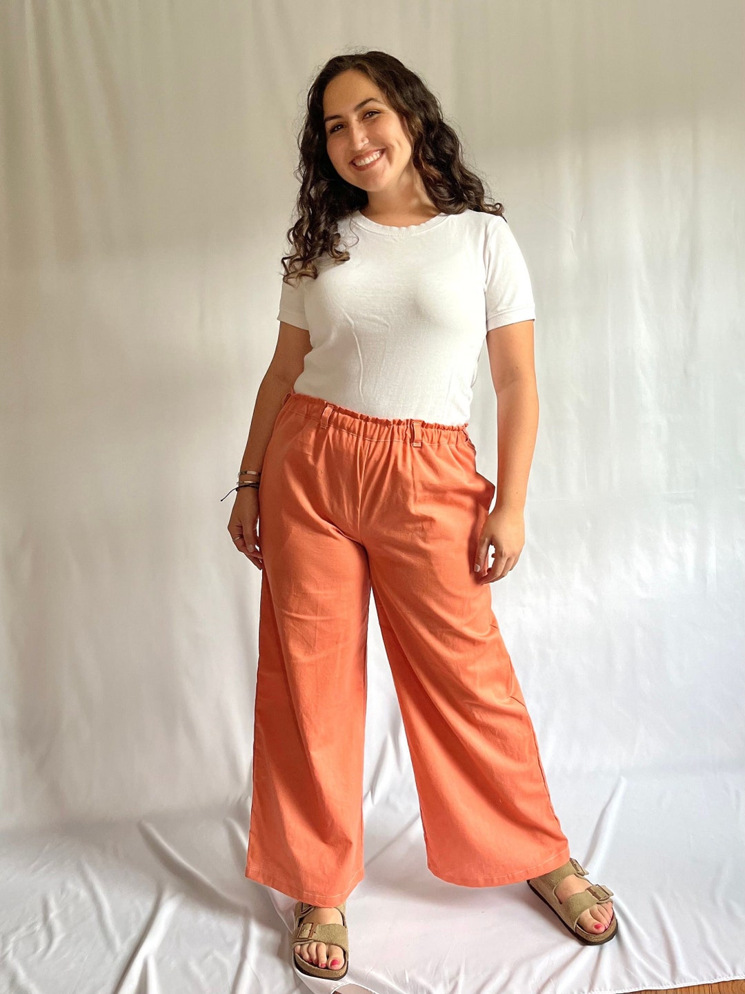 Elleven Women's Peach Solid Straight Western Culottes with YKK Zipper