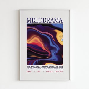 LORDE inspired poster / MELODRAMA album poster / digital print/ music inspired poster