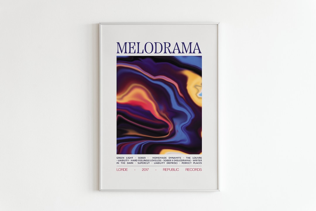 LORDE Inspired Poster / MELODRAMA Album Poster / Digital Print/ Music ...