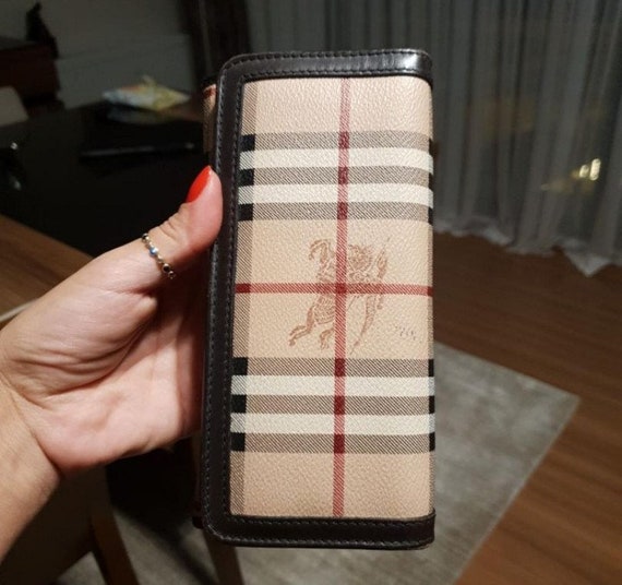 Burberry Authentic Beige Nova Check Women s Leather Wallet Etsy Canada