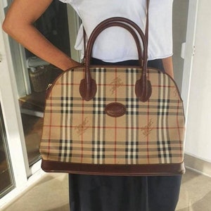 Burberry Leather Bag - Etsy