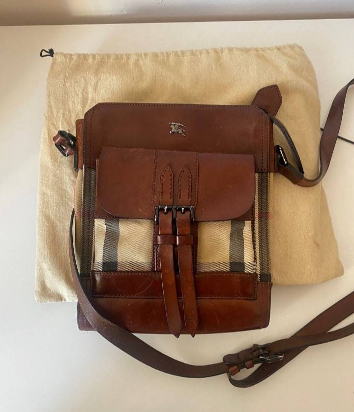 Burberry Leather Bags for Men for sale