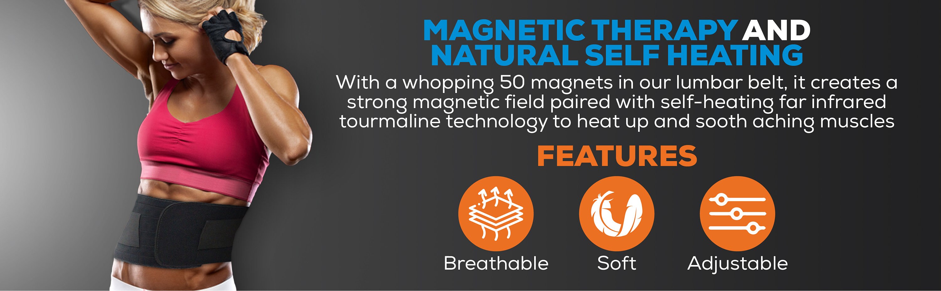 Lumbar Support Belt Self Heating Back Brace With Back Brace