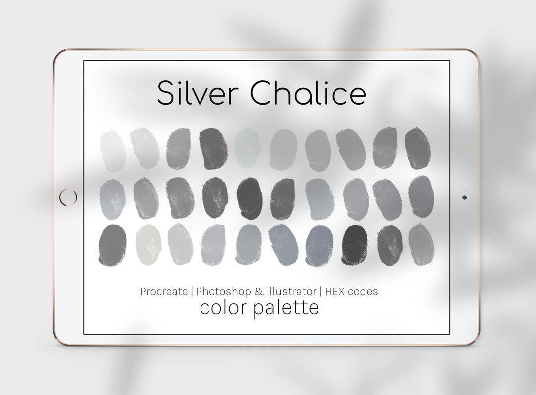 Silver Chalice Color Palette Procreate Color Palettes Etsy