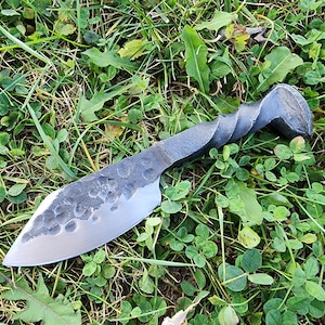 Railroad spike knife
