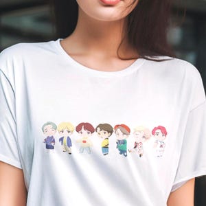 BTS Kpop Shirt, TinyTAN Idol Tee, Army Fan Merch, Concert Outfit, Unisex Cotton T-Shirt