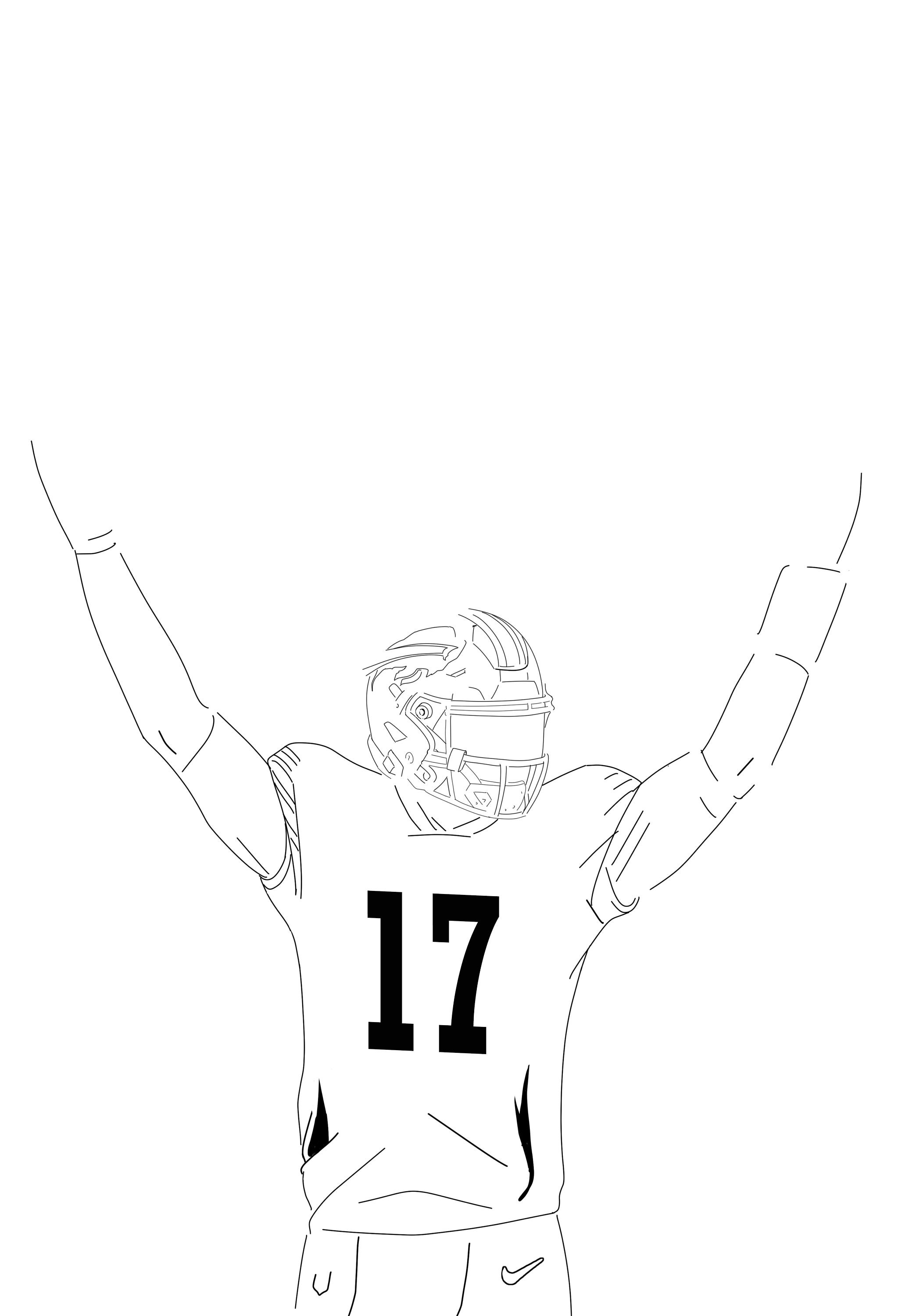 josh allen draws bills logo