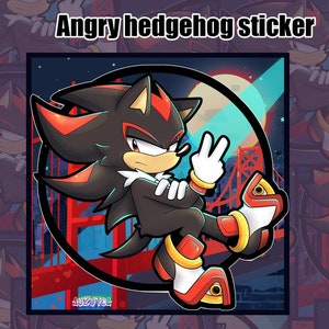 Angry Hedgehog Sticker