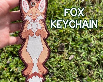 Carry-on Critters; Fox Luggage Tag/Keychain
