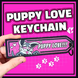 PUPPY-LOVE! Woven keychain