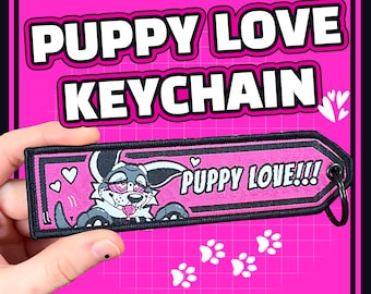PUPPY-LOVE! Woven keychain
