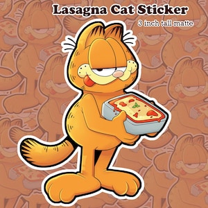 Lasagna cat sticker