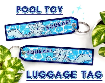 Pool toy luggage tag/soft keychain