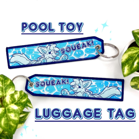 Pool toy luggage tag/soft keychain