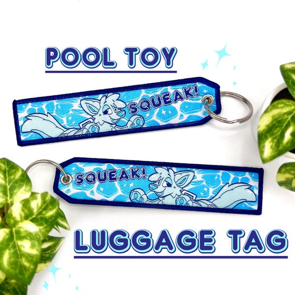 Pool toy luggage tag/soft keychain