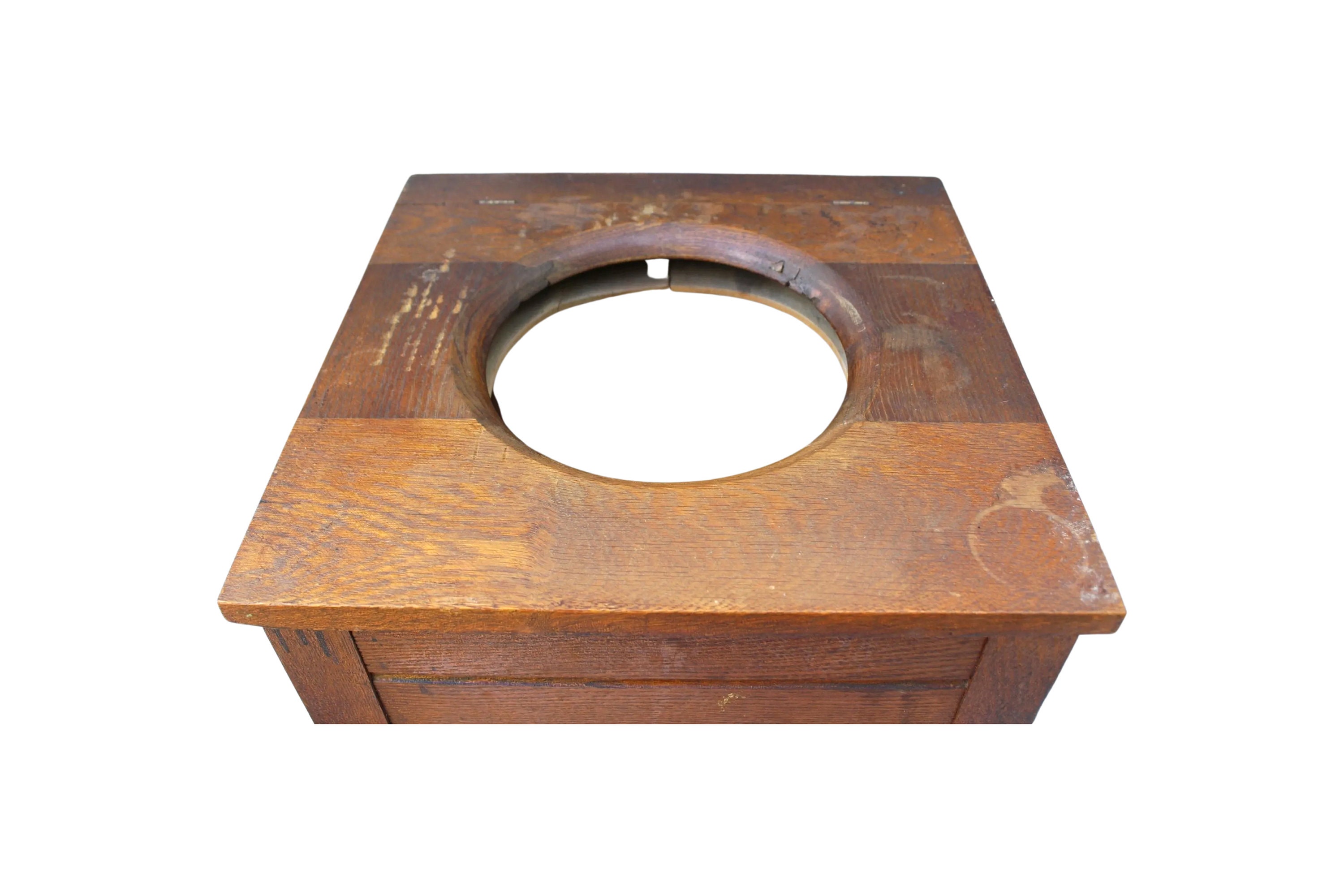 Antique Victorian Oak Wood Potty Seat Etsy