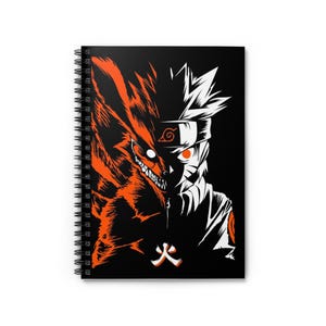 Naruto-Inspired Spiral Notebook - Perfect for Fans, School, Doodling, Journaling, Gifts!
