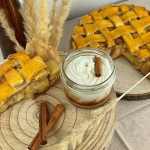 Apple Tart Soy Candle: Vegan Winter Home Decor Gift