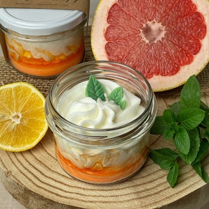 Citrus Scented Soy Candle: Bergamot, Grapefruit & Lime - Vegan Home Decor