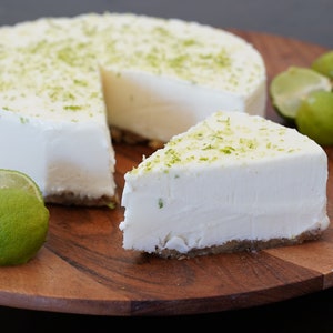 Vegan Key Lime Cheesecake, Raw Vegan Cheesecake, Baked Dairy Free Sweets, Delicious Pound Cake, Dairy & Gluten Free Gifts