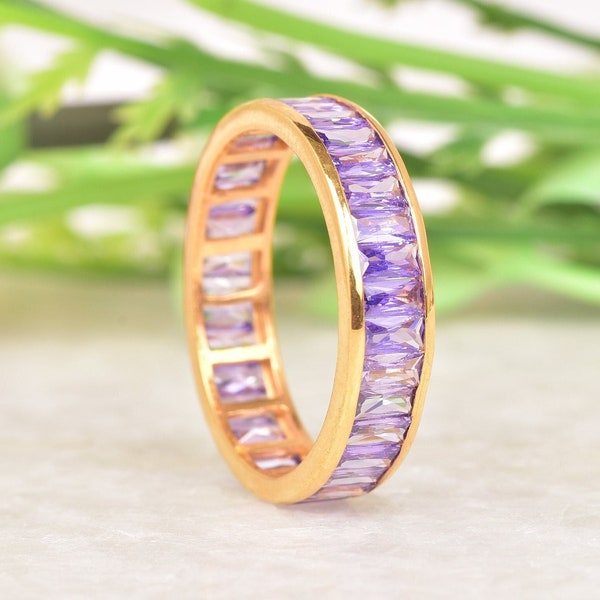 Purple Wedding Ring - Etsy