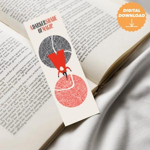Darker Shade of Magic Bookmark Set – Digital Download | Shades of Magic Trilogy | Bookish Gift | V.E. Schwab Inspired | 6x2&quot;