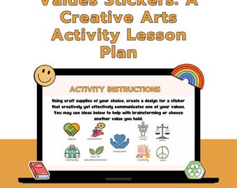 Values Stickers: A Creative Arts Activity for Recreational Therapists, Counselors, Creative Arts Therapists, Mental Health Providers