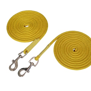 Drop Reformer Pilates Accessories  Rope  Yellow 1 Pair