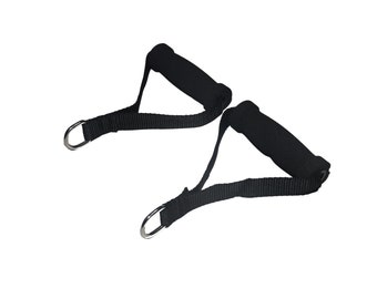Pilates Loops , Reformer Handles , Pilates foam handles ,Reformer straps ,Sponge straps , 1 Pair Black