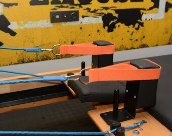 Drop Reformer Pilates Accessories Double Loops Straps Orange