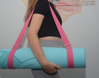 Correas para esterilla de yoga y soporte para esterilla de Pilates, correa de estiramiento, correa de transporte cruzada ajustable para toallas de playa y mantas de picnic