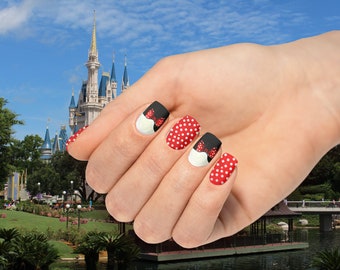 Envolturas de uñas de Minnie Mouse Disney