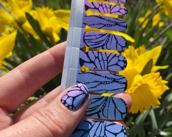 Butterfly Nail Wraps Monarch Butterfly