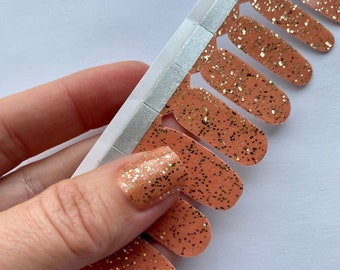 Dancing Queen Glitter Nail Polish Wraps: Easy Salon Manicure