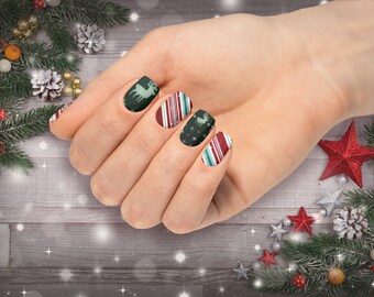 Reindeer Holiday Nail Wraps